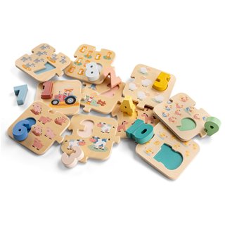 Nummer puzzel - boerderij